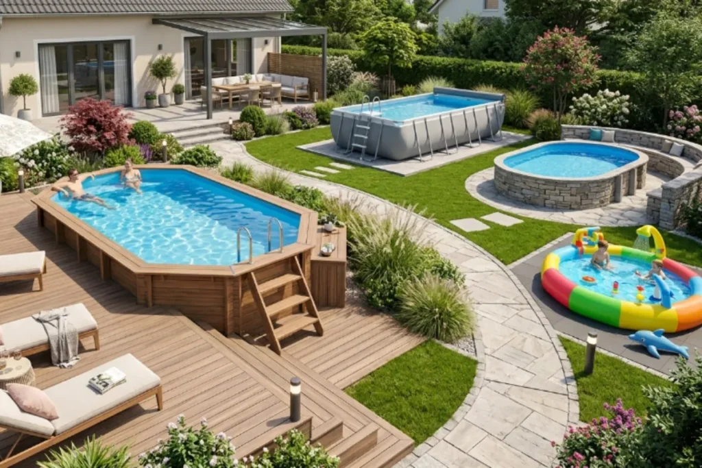 Conceptions de Piscines Hors Sol qui Subliment les Espaces de Vie Extérieurs