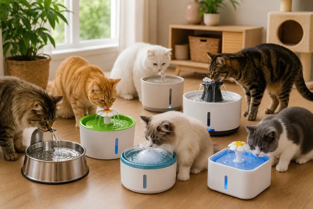 fontaines à eau pour chats